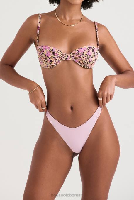 House of CB Monaco Olive Floral Underwired Bikini Top Clothing 4H6N1230