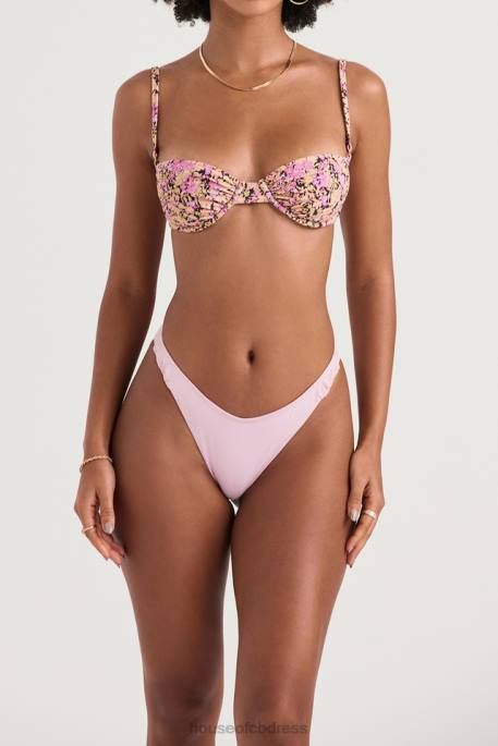 House of CB Monaco Olive Floral Underwired Bikini Top Clothing 4H6N1230