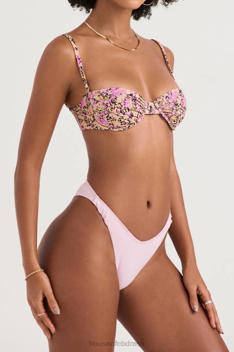 House of CB Monaco Olive Floral Underwired Bikini Top Clothing 4H6N1230
