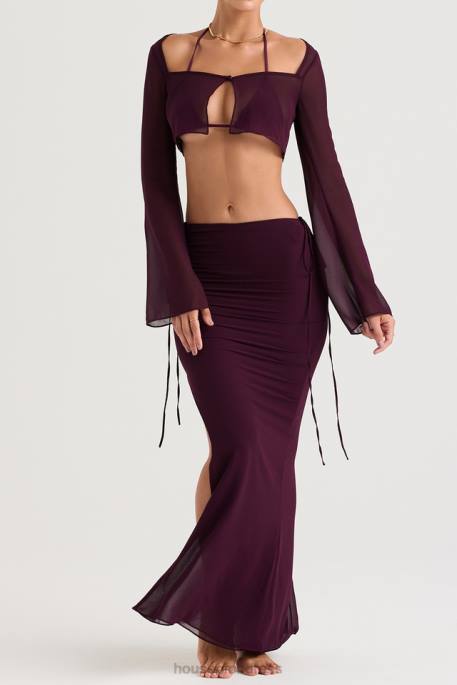 House of CB Marseille Prune Cover Up Top Clothing 4H6N1219
