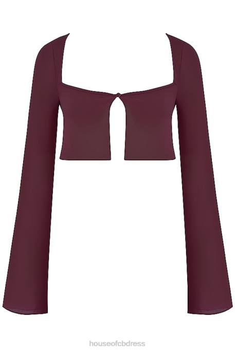 House of CB Marseille Prune Cover Up Top Clothing 4H6N1219