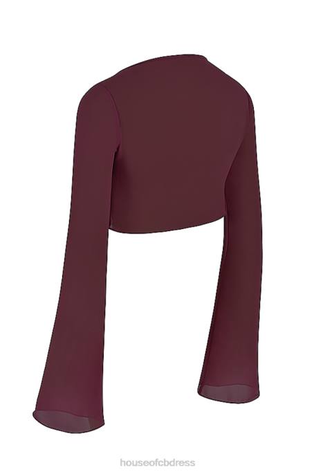 House of CB Marseille Prune Cover Up Top Clothing 4H6N1219