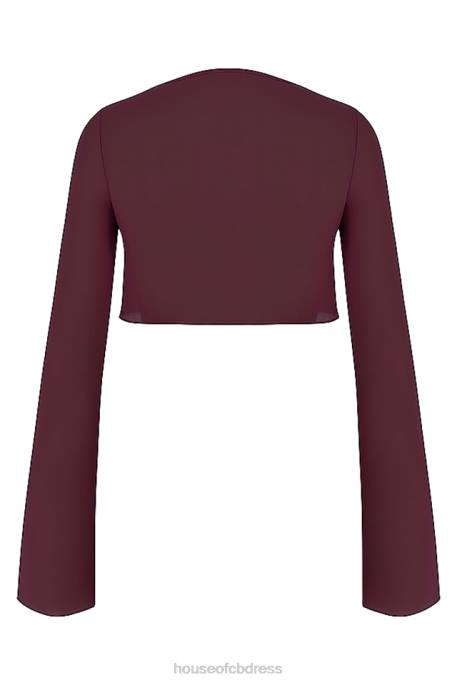 House of CB Marseille Prune Cover Up Top Clothing 4H6N1219