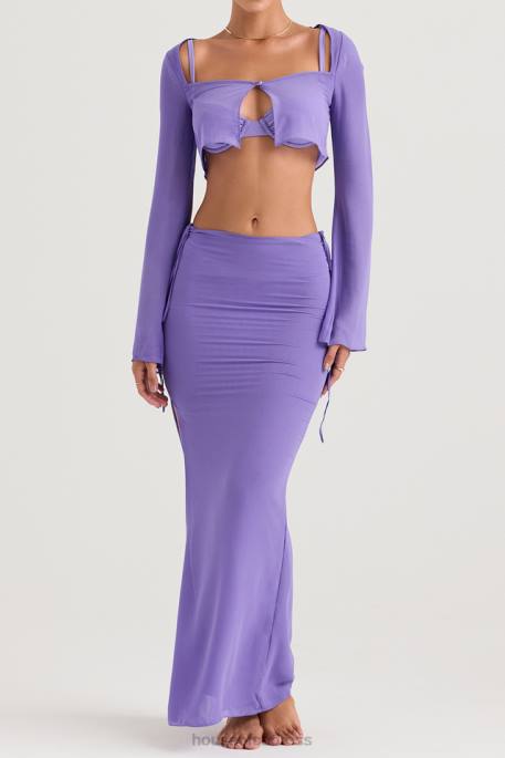 House of CB Marseille Violet Cover Up Top Clothing 4H6N1218