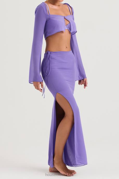 House of CB Marseille Violet Cover Up Top Clothing 4H6N1218