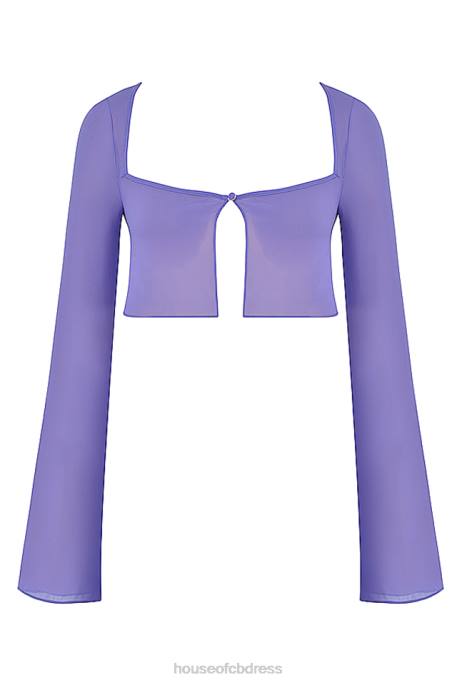 House of CB Marseille Violet Cover Up Top Clothing 4H6N1218