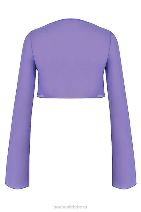 House of CB Marseille Violet Cover Up Top Clothing 4H6N1218