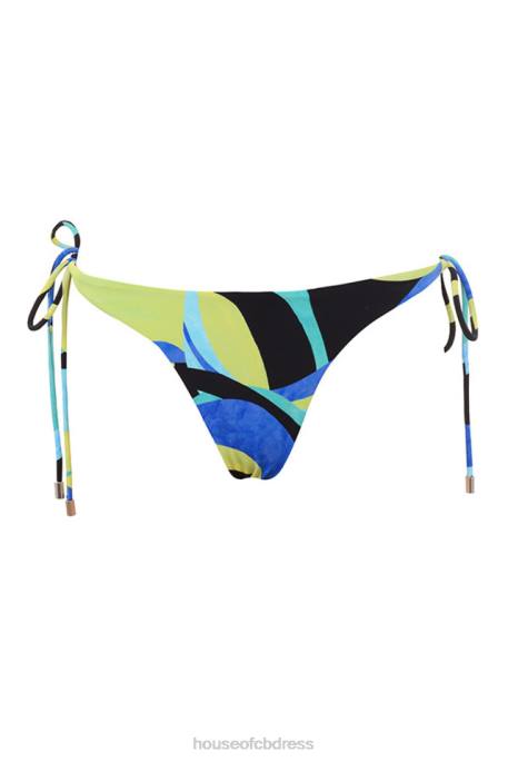 House of CB Isla Grande Blue Green Halter Bikini Clothing 4H6N1243