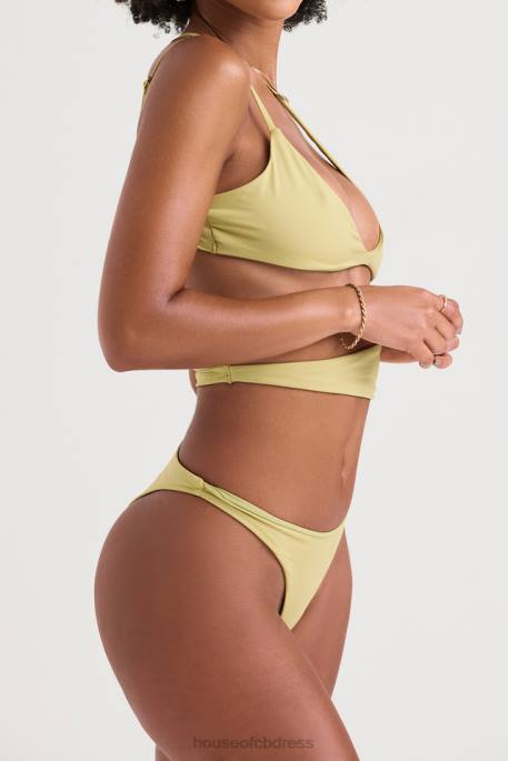 House of CB Lafayette Olive Asymmetric Cutout Swimsuit Clothing 4H6N1220