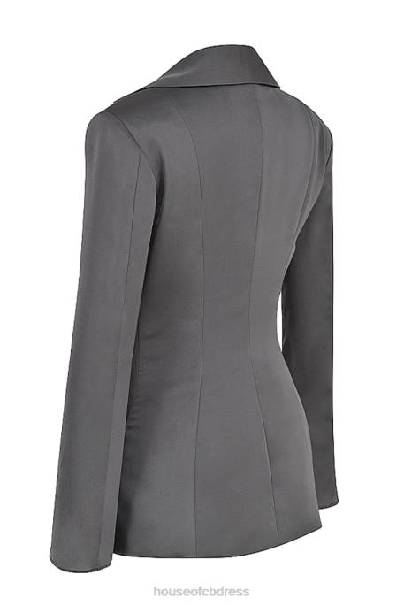House of CB Ailsa Shadow Tie Front Top Clothing 4H6N723