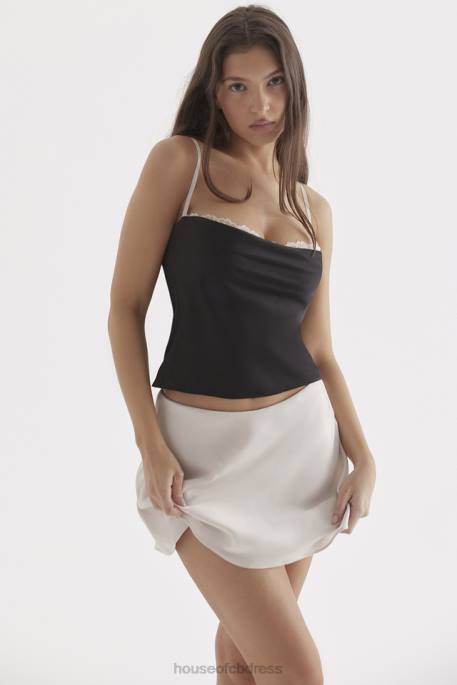 House of CB Eli Black & Off White Underwired Top Clothing 4H6N685