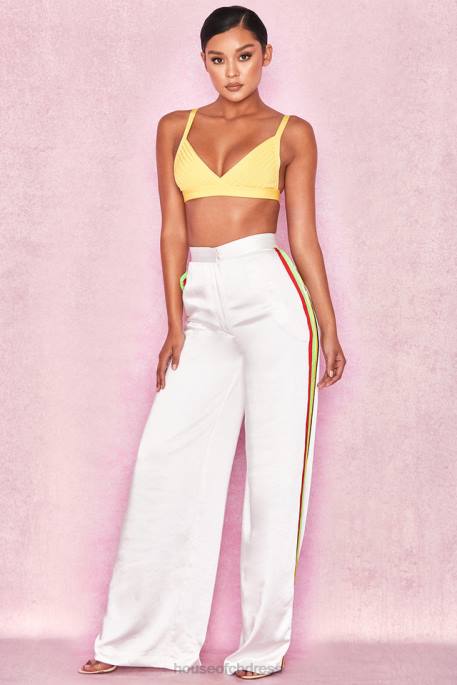 House of CB Jae Yellow Bandage Bralet Top Clothing 4H6N817
