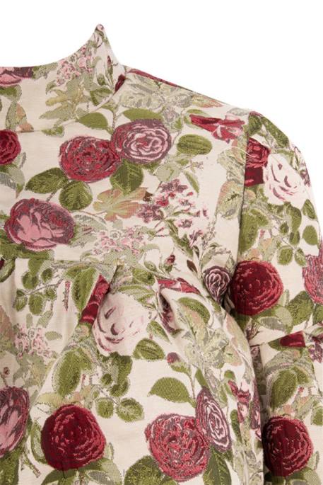 House of CB Naeve Vintage Floral Ruffle Top Clothing 4H6N809