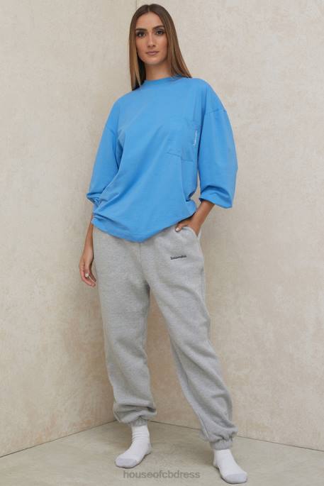 House of CB Strata Blue Long Sleeve Top Clothing 4H6N785