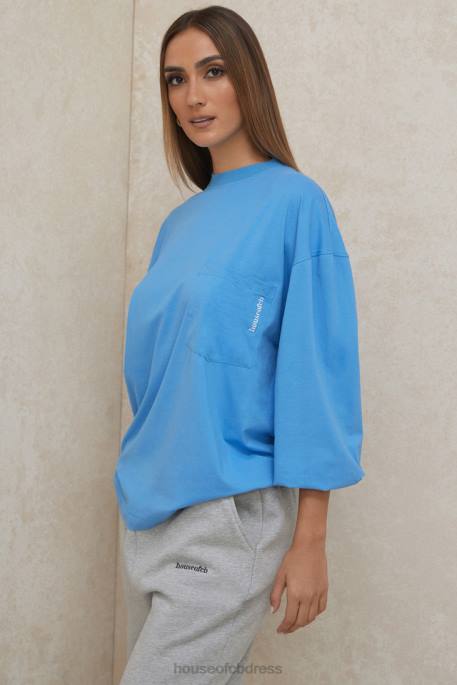 House of CB Strata Blue Long Sleeve Top Clothing 4H6N785