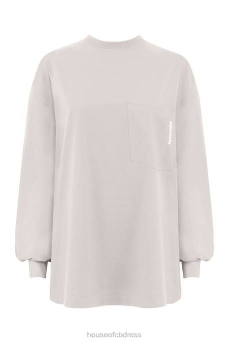 House of CB Strata Stone Long Sleeve Top Clothing 4H6N786