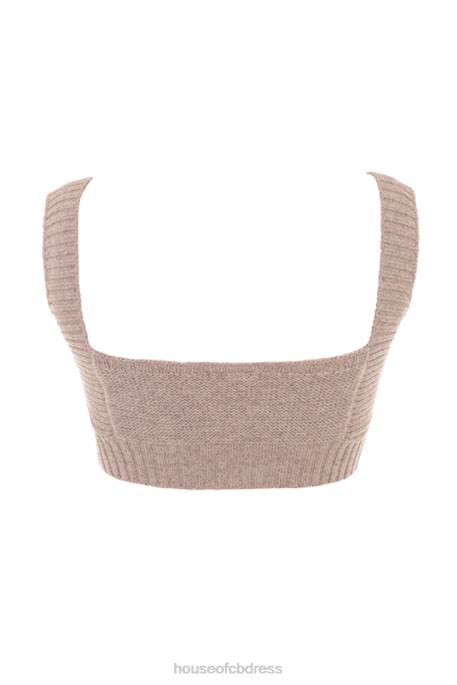 House of CB Adhara Barley Natural Wool Bralette Clothing 4H6N649