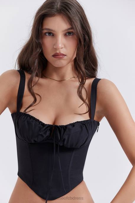 House of CB Analia Black Bustier Corset Clothing 4H6N27