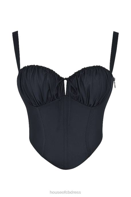 House of CB Analia Black Bustier Corset Clothing 4H6N27