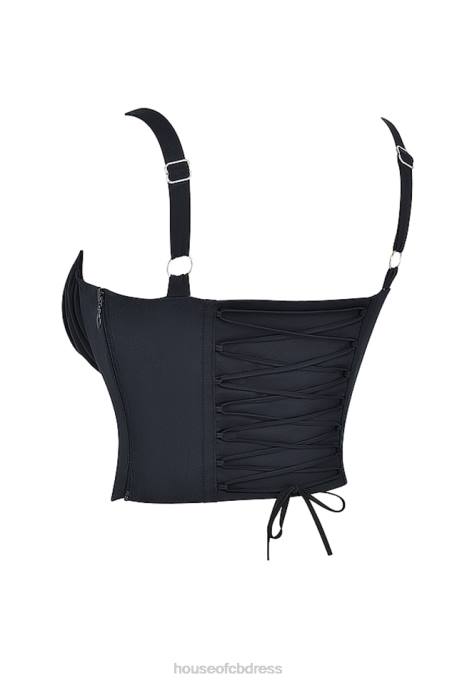 House of CB Analia Black Bustier Corset Clothing 4H6N27