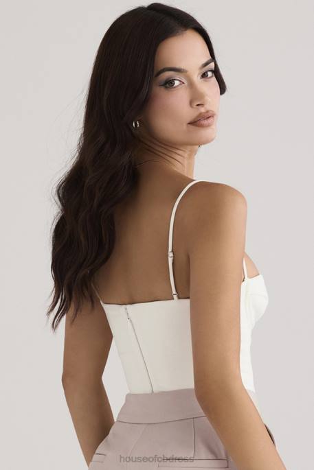 House of CB Avery Ivory Underwired Bodysuit Clothing 4H6N55