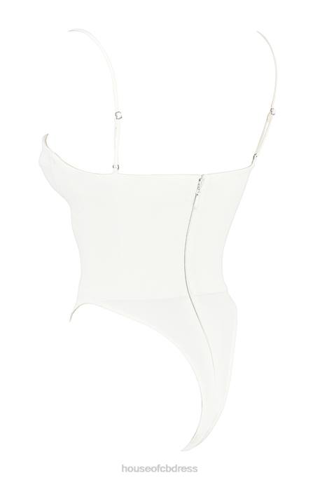 House of CB Avery Ivory Underwired Bodysuit Clothing 4H6N55