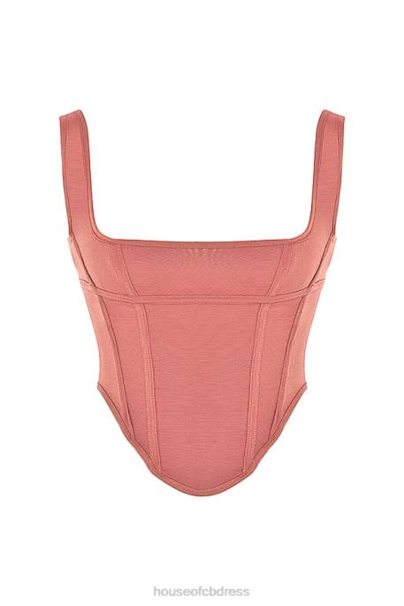House of CB Edetta Rose Mesh Corset Clothing 4H6N73