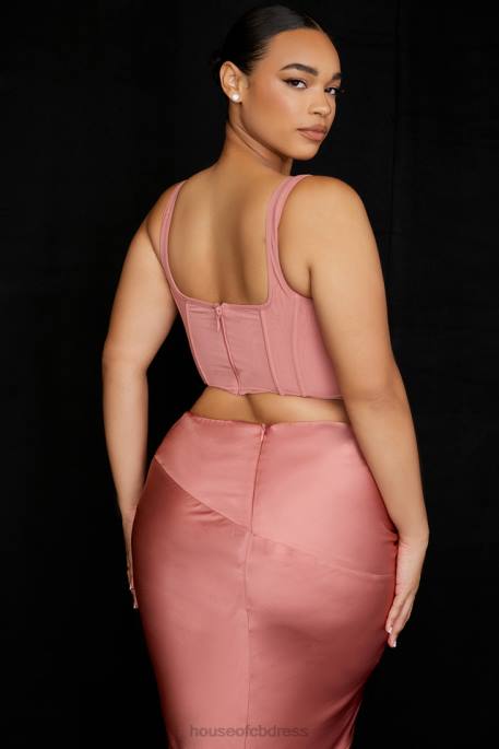 House of CB Edetta Rose Mesh Corset Clothing 4H6N73