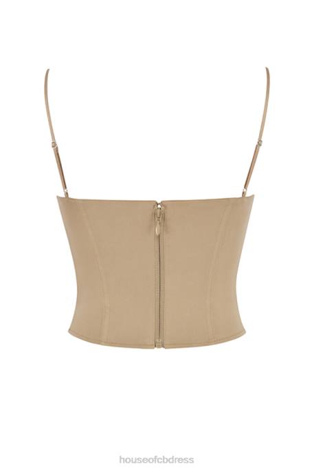 House of CB Flavia Beige Sculpting Corset Clothing 4H6N56