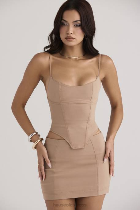 House of CB Flavia Beige Sculpting Corset Clothing 4H6N56