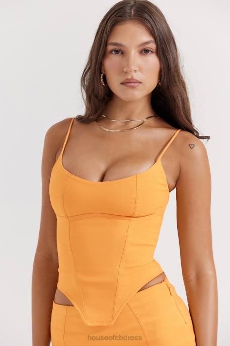 House of CB Flavia Tangerine Sculpting Corset Clothing 4H6N18
