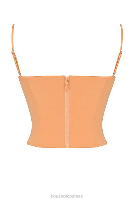 House of CB Flavia Tangerine Sculpting Corset Clothing 4H6N18