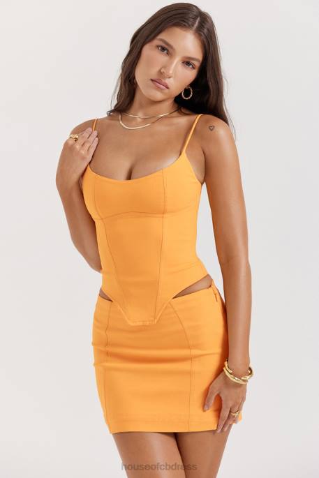 House of CB Flavia Tangerine Sculpting Corset Clothing 4H6N18