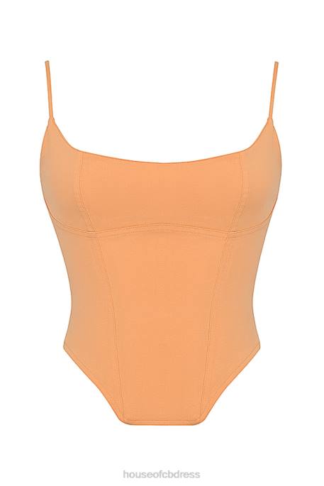 House of CB Flavia Tangerine Sculpting Corset Clothing 4H6N18