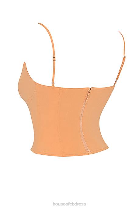 House of CB Flavia Tangerine Sculpting Corset Clothing 4H6N18