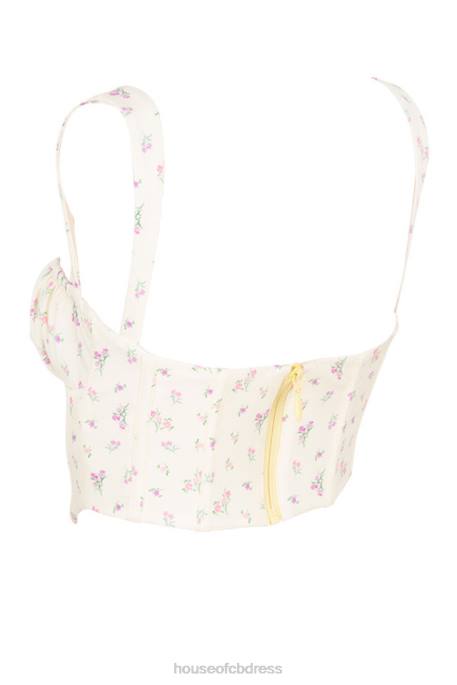 House of CB Gene Lemon Floral Corset Clothing 4H6N106