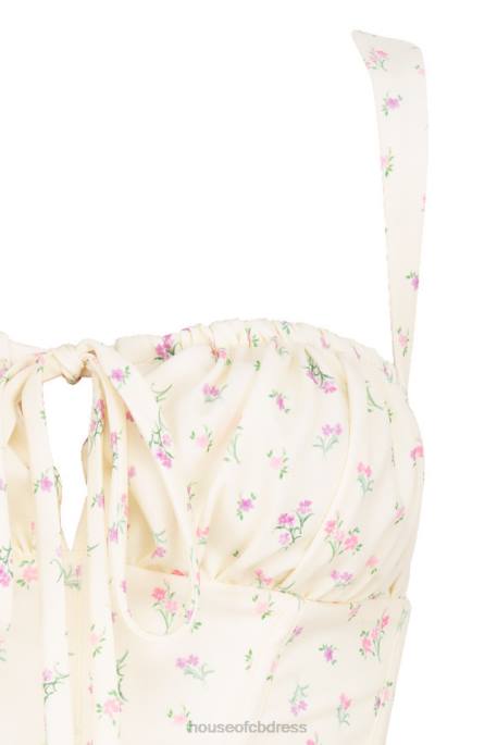 House of CB Gene Lemon Floral Corset Clothing 4H6N106