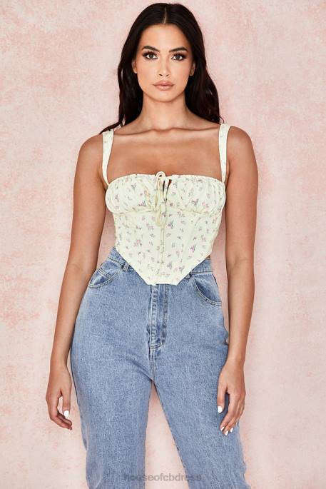 House of CB Gene Lemon Floral Corset Clothing 4H6N106