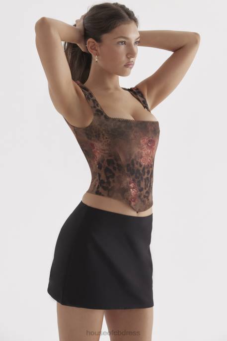 House of CB Kalina Floral Printed Corset Clothing 4H6N29