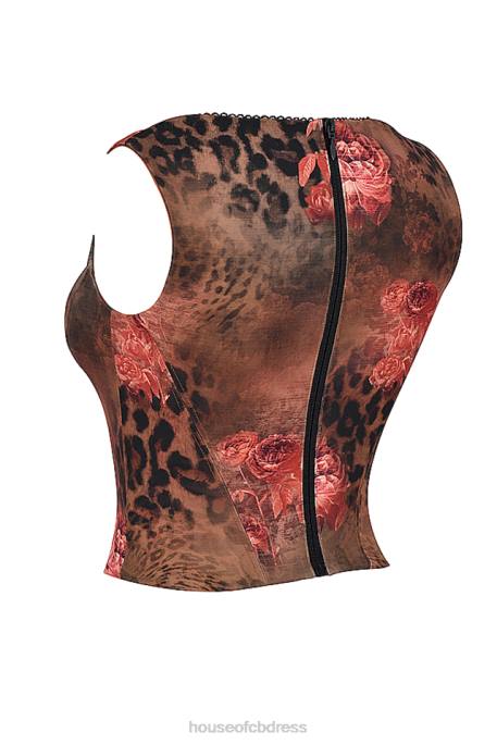 House of CB Kalina Floral Printed Corset Clothing 4H6N29