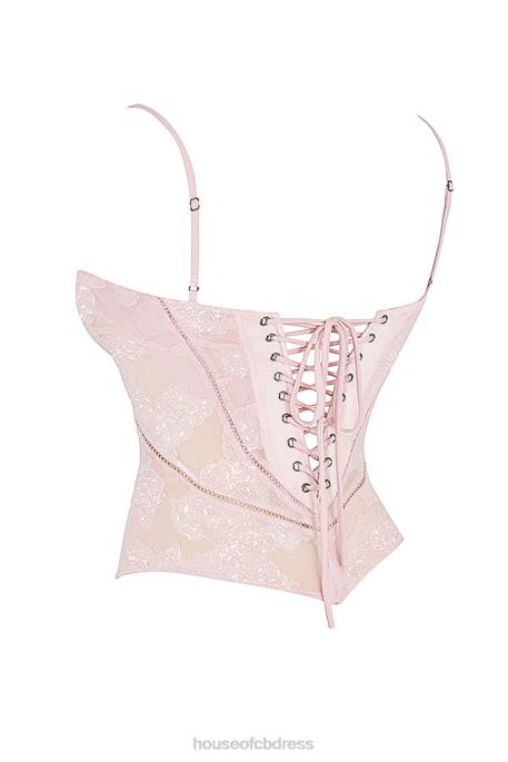 House of CB Lisette Pink Floral Lace Camisole Clothing 4H6N704