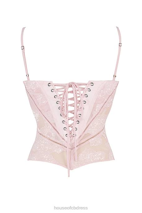 House of CB Lisette Pink Floral Lace Camisole Clothing 4H6N704