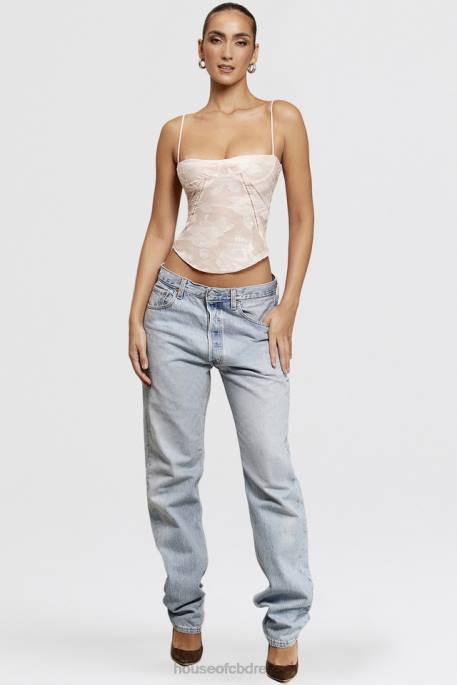 House of CB Lisette Pink Floral Lace Camisole Clothing 4H6N704