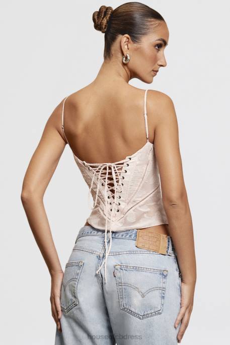 House of CB Lisette Pink Floral Lace Camisole Clothing 4H6N704