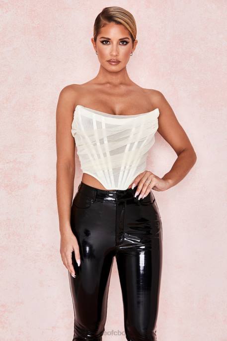 House of CB Melinda Ivory Boned Corset Clothing 4H6N108