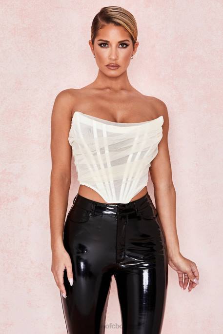 House of CB Melinda Ivory Boned Corset Clothing 4H6N108