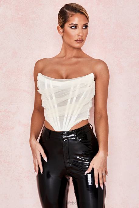 House of CB Melinda Ivory Boned Corset Clothing 4H6N108