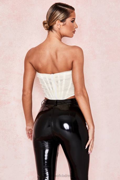 House of CB Melinda Ivory Boned Corset Clothing 4H6N108