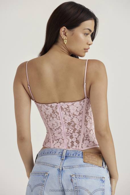 House of CB Mila Rose Lace Underwired Corset Clothing 4H6N48
