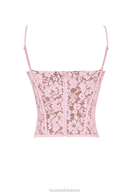 House of CB Mila Rose Lace Underwired Corset Clothing 4H6N48
